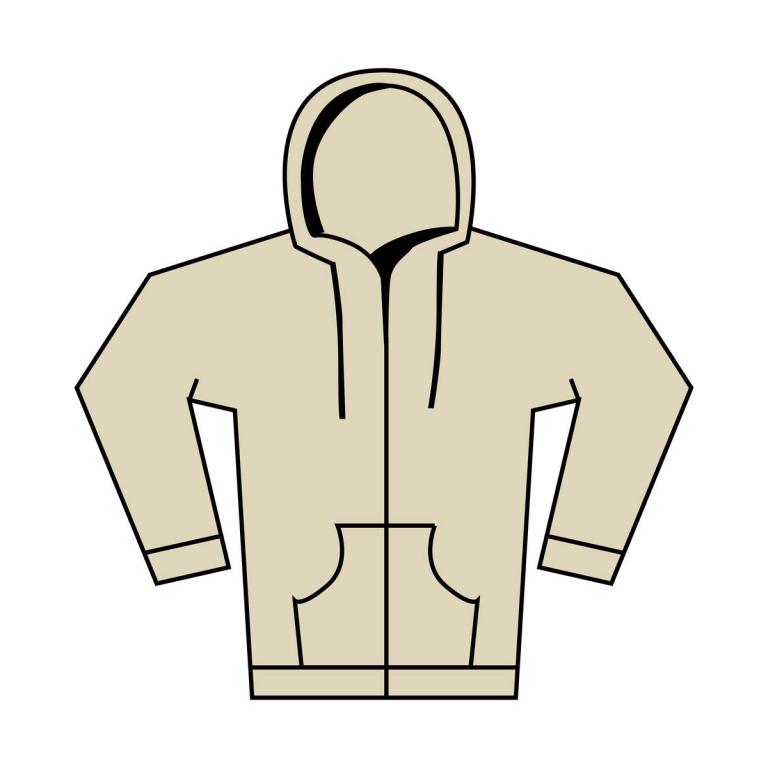 Softstyle™ midweight fleece adult full-zip hooded sweatshirt Sand