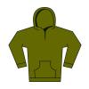 Softstyle™ midweight fleece youth hoodie Military Green