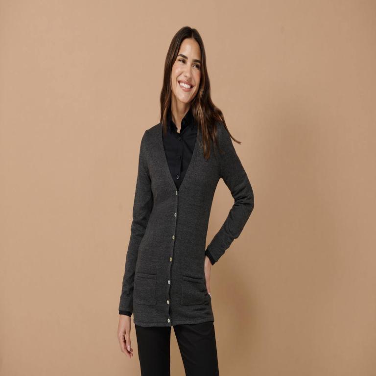 Women's v-button cardigan