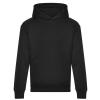 Heavyweight signature boxy hoodie Deep Black