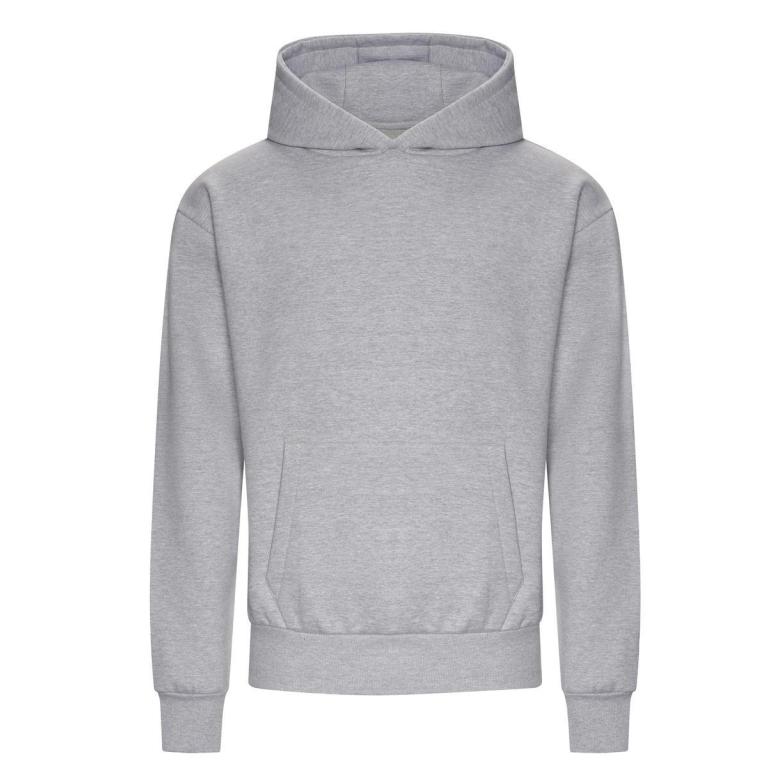 Heavyweight signature boxy hoodie Heather Grey