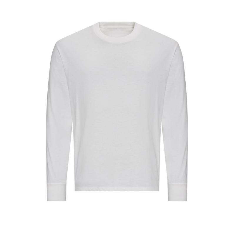 Oversize 100 long sleeve T White