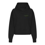 Just Train Ladies Crop Hoodie (Black) - xs