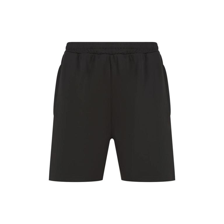 Kids knitted shorts with zip pockets Black