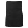 ‘Colours collection’ mid-length pocket apron Black