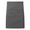 ‘Colours collection’ mid-length pocket apron Dark Grey