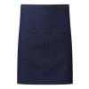 ‘Colours collection’ mid-length pocket apron Indigo Denim