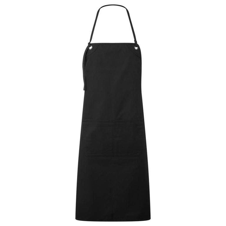 ‘Artisan’s choice’ double-pocket canvas apron Black