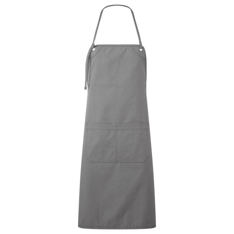 ‘Artisan’s choice’ double-pocket canvas apron Dark Grey