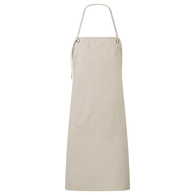 ‘Artisan’s choice’ double-pocket canvas apron Natural