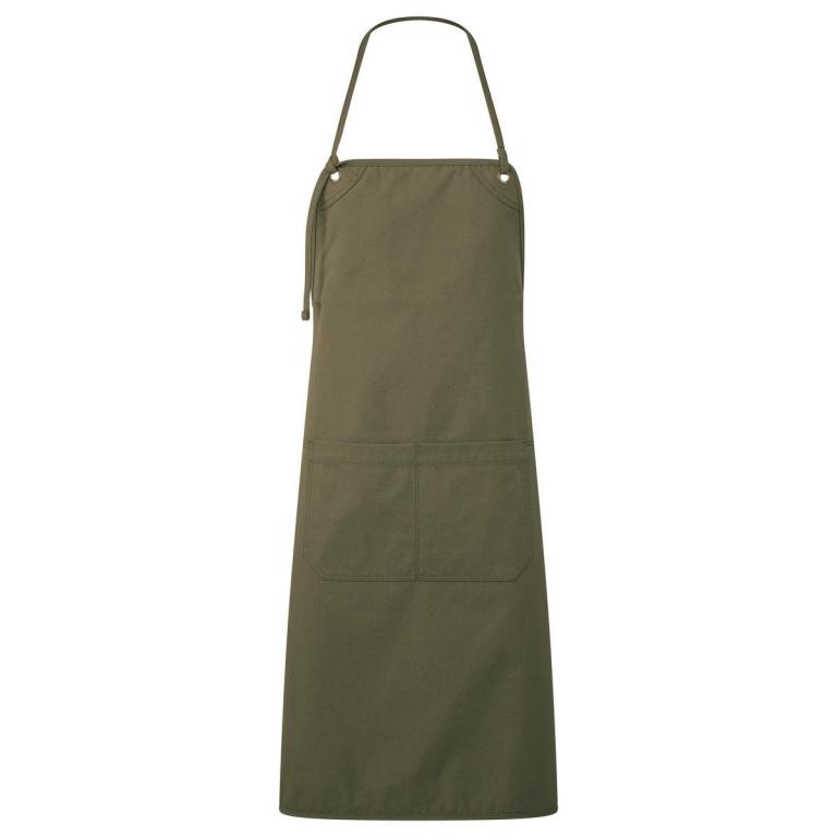 ‘Artisan’s choice’ double-pocket canvas apron Olive