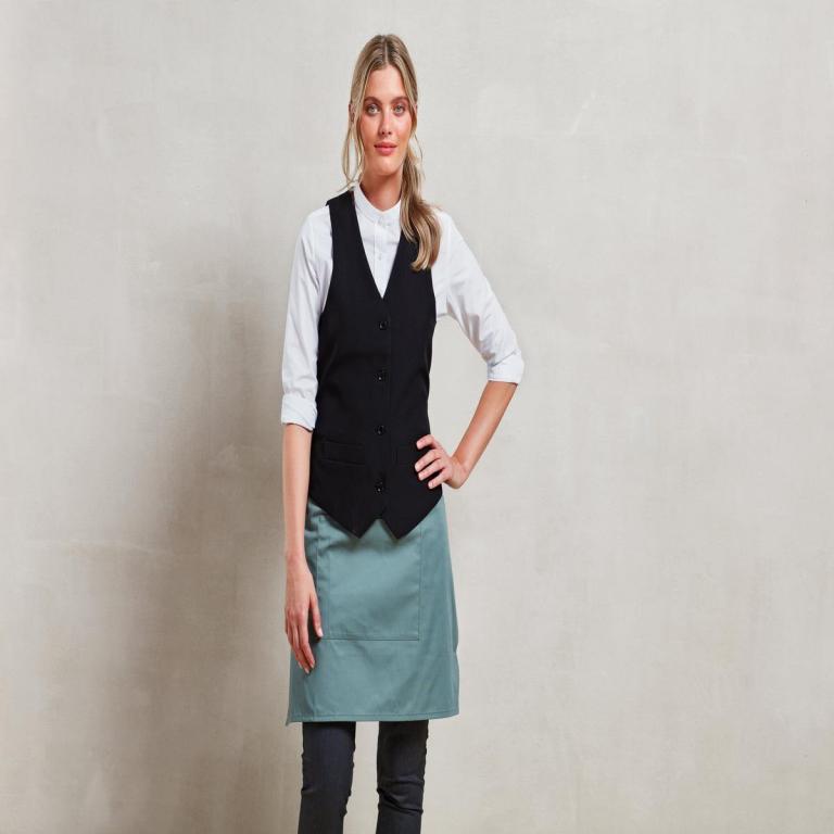 Women's lined polyester waistcoat