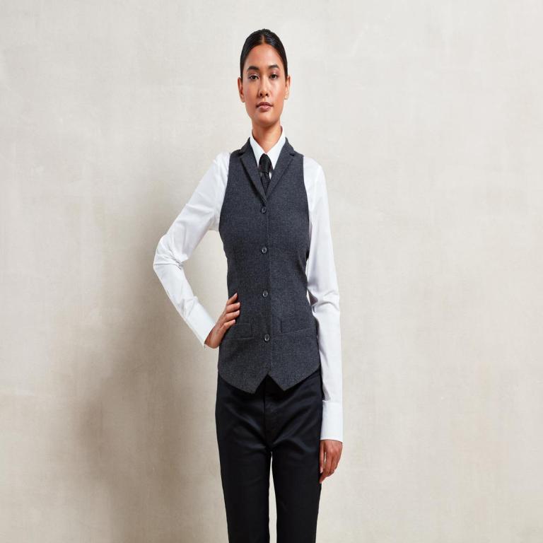 Women's herringbone waistcoat