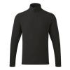 Unisex ‘Recyclight’ 1/4 zip microfleece Black