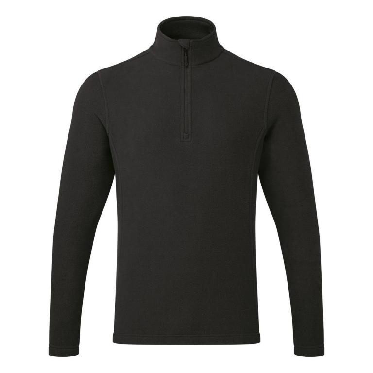 Unisex ‘Recyclight’ 1/4 zip microfleece Black