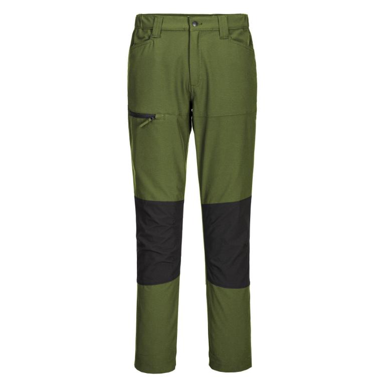 WX2 stretch work trousers (CD886) slim fit Olive Green