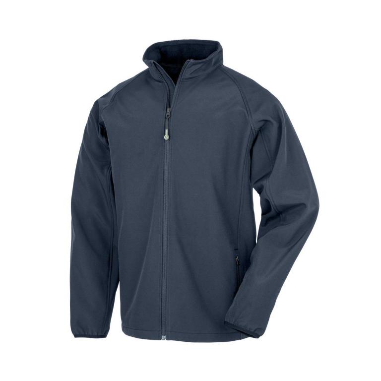 Recycled 2-layer printable junior softshell Navy