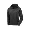 Women’s recycled 3-layer printable hooded softshell Black