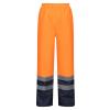 Pro hi-vis insulated overtrousers Orange/Navy