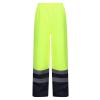 Pro hi-vis insulated overtrousers Yellow/Navy