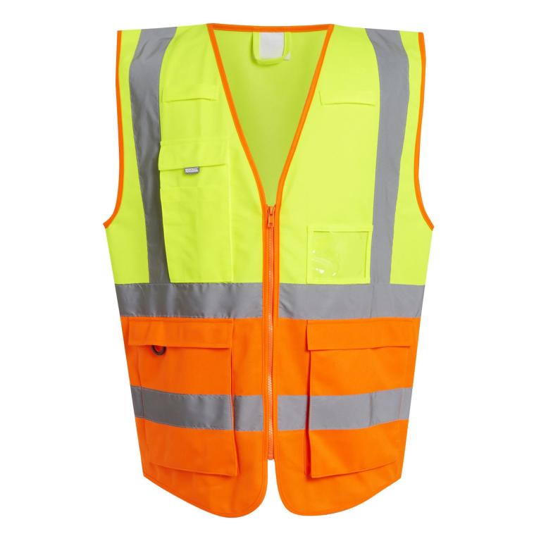 Pro hi-vis executive vest Yellow/Orange