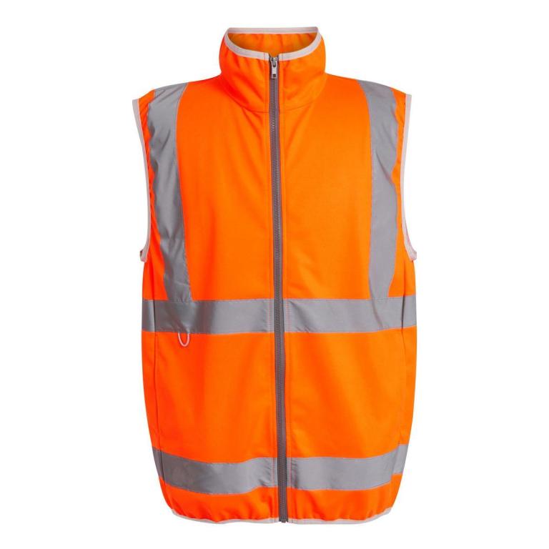 Pro hi-vis full-zip gilet Orange