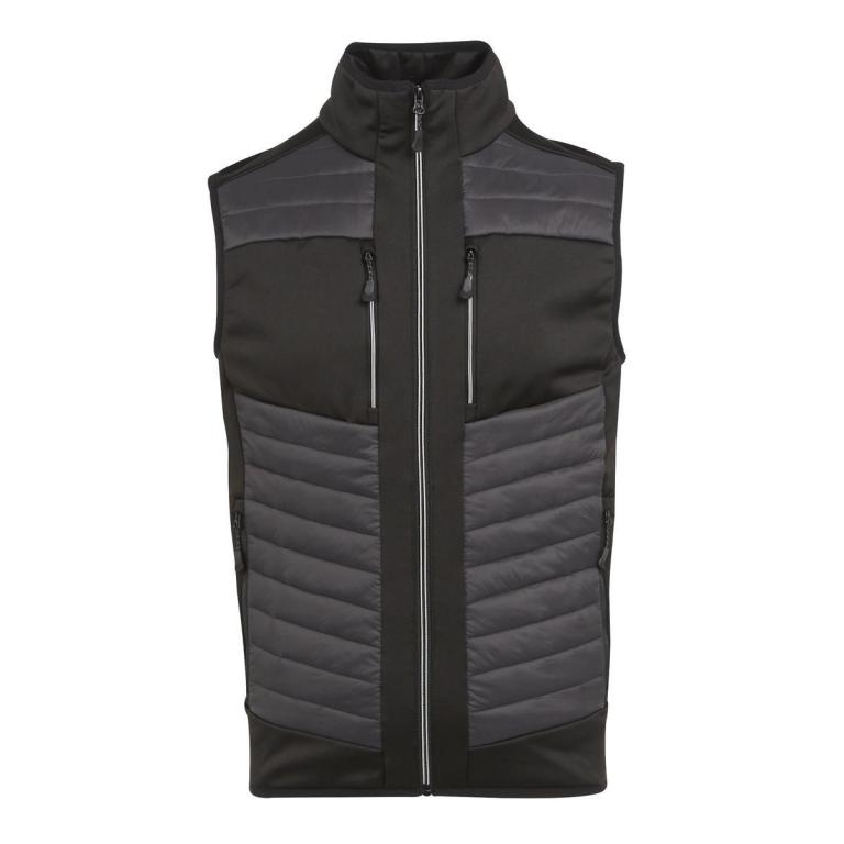 E-Volve unisex thermal hybrid bodywarmer Ash/Black