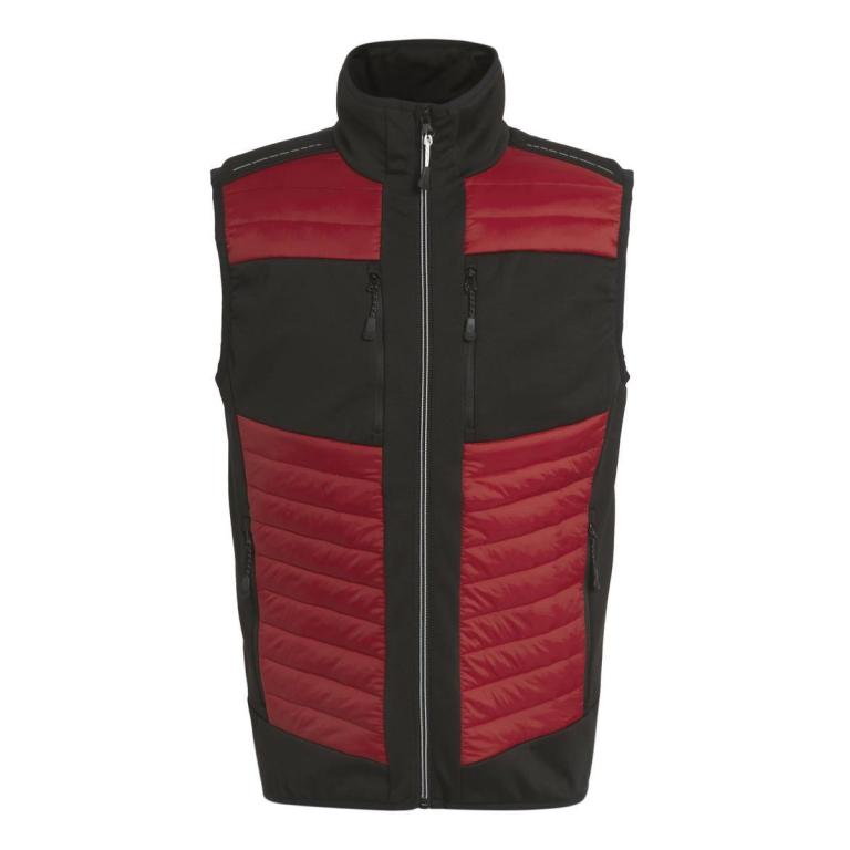 E-Volve unisex thermal hybrid bodywarmer Classic Red/Black