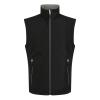 Ascender 2-layer softshell bodywarmer Black/Mineral Grey