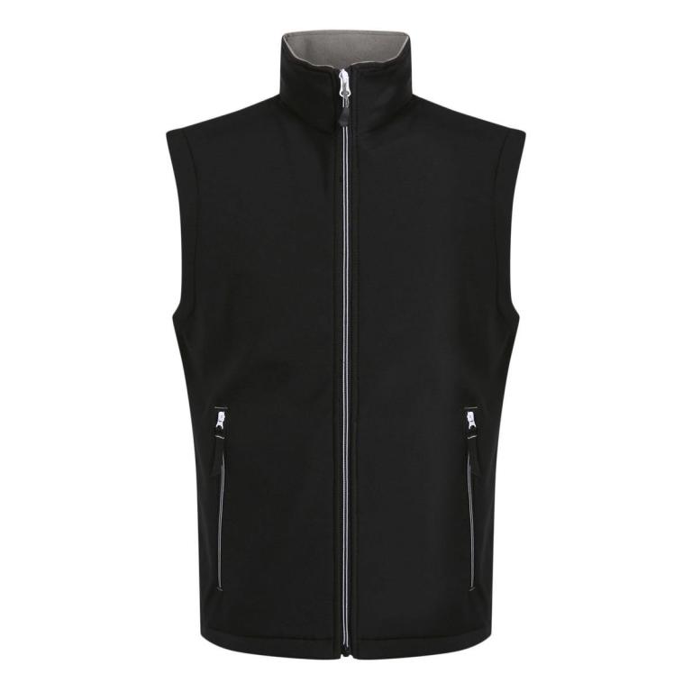 Ascender 2-layer softshell bodywarmer Black/Mineral Grey