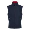 Ascender 2-layer softshell bodywarmer Navy/Classic Red