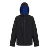 Navigate 2-layer hooded softshell jacket Black/New Royal