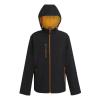 Navigate 2-layer hooded softshell jacket Black/Orange Pop