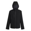 Navigate 2-layer hooded softshell jacket Black/Seal