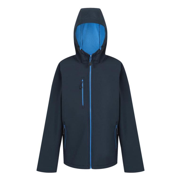 Navigate 2-layer hooded softshell jacket Navy/French Blue