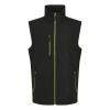 Navigate 2-layer softshell bodywarmer Black/Lime