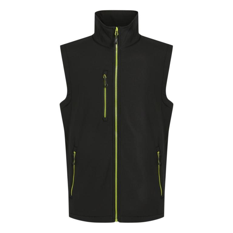 Navigate 2-layer softshell bodywarmer Black/Lime