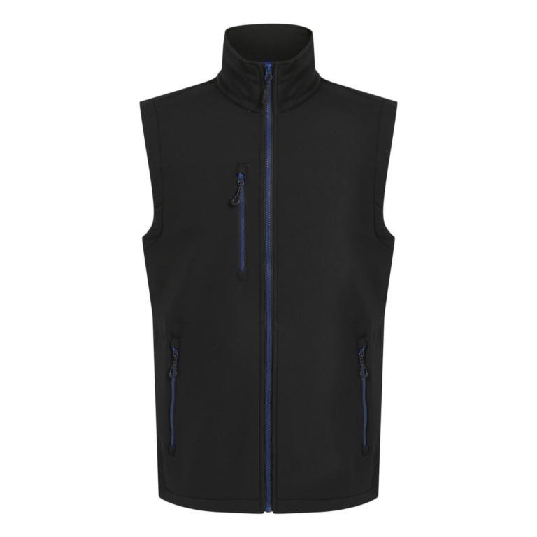 Navigate 2-layer softshell bodywarmer Black/New Royal