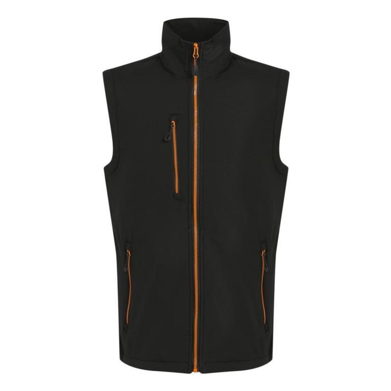 Navigate 2-layer softshell bodywarmer Black/Orange Pop