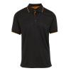 Navigate short sleeve polo Black/Orange Pop