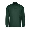 Pro long sleeve polo Bottle Green