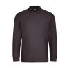 Pro long sleeve polo Charcoal