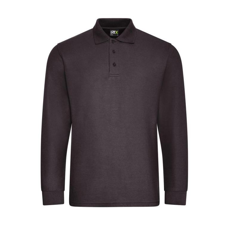 Pro long sleeve polo Charcoal