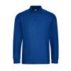 Pro long sleeve polo Royal Blue