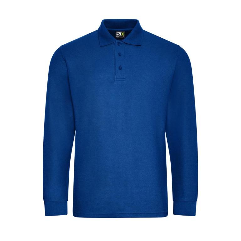 Pro long sleeve polo Royal Blue