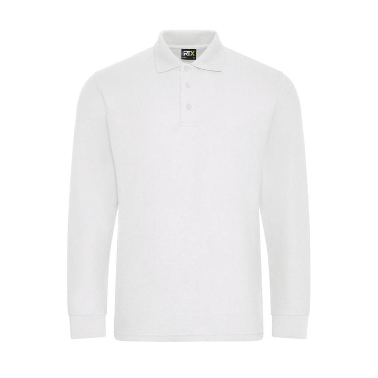 Pro long sleeve polo White