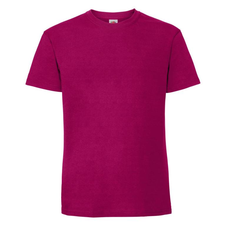 Iconic 195 ringspun premium T Cranberry