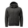 Medusa fleece hoodie Charcoal Stripe