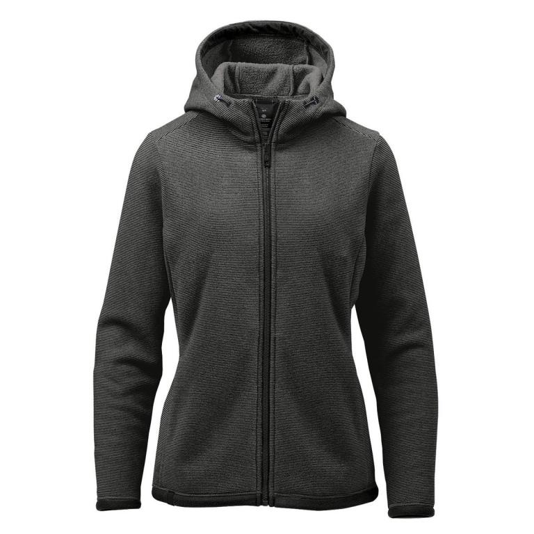 Women’s Medusa fleece hoodie Charcoal Stripe