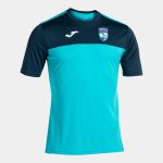 Walton & Hersham United FC Joma Poly T-Shirt (TURQ/NAVY) - 6xs-5xs - junior